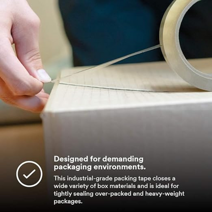 3M - Scotch Box Sealing Tape 375 Clear, 48 mm x 50 m, 36 per case Bulk