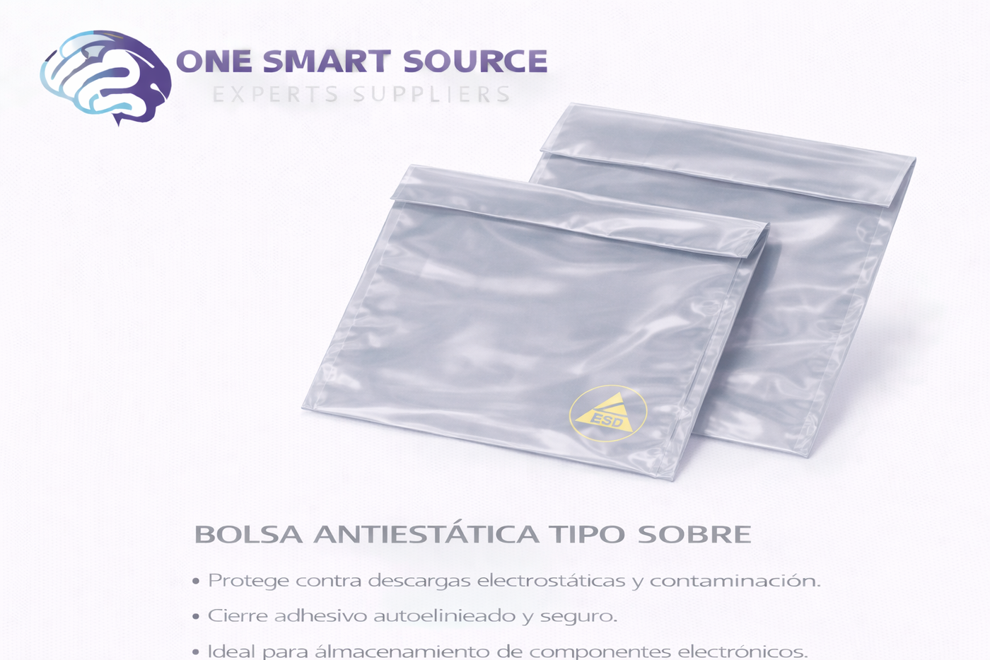Bolsa antiestática tipo sobre