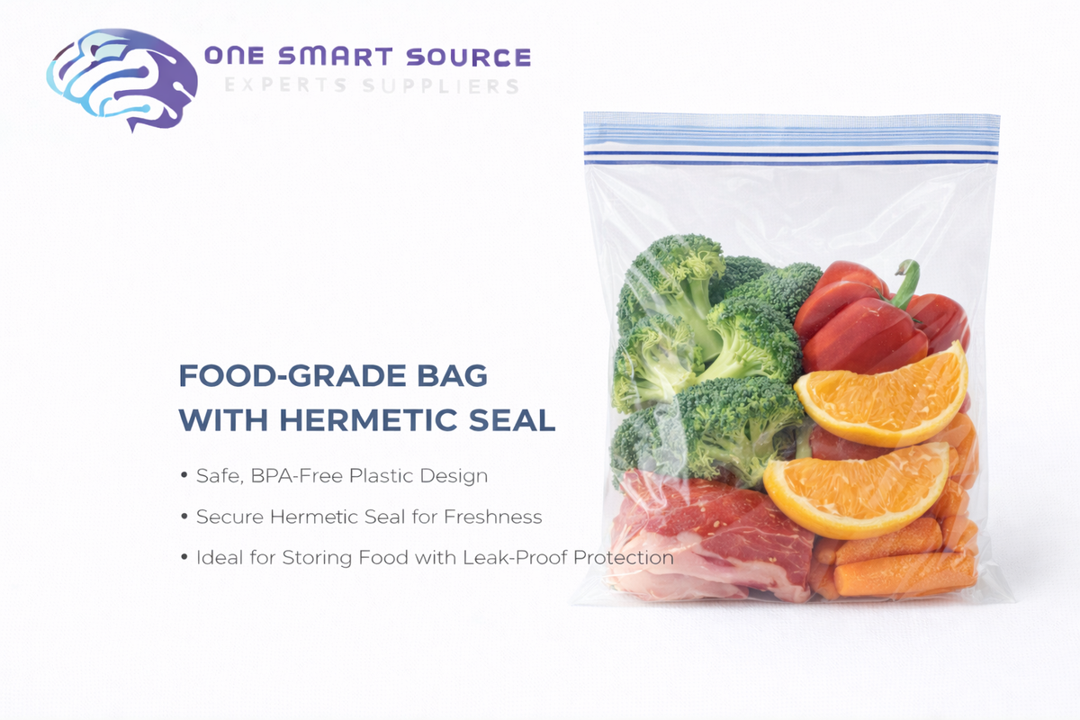 Bolsa grado alimenticio con sellado hermético