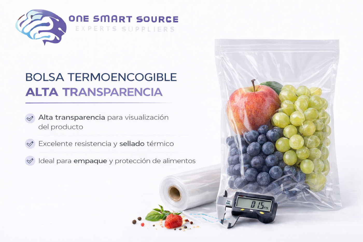 Bolsa termoencogible alta transparencia