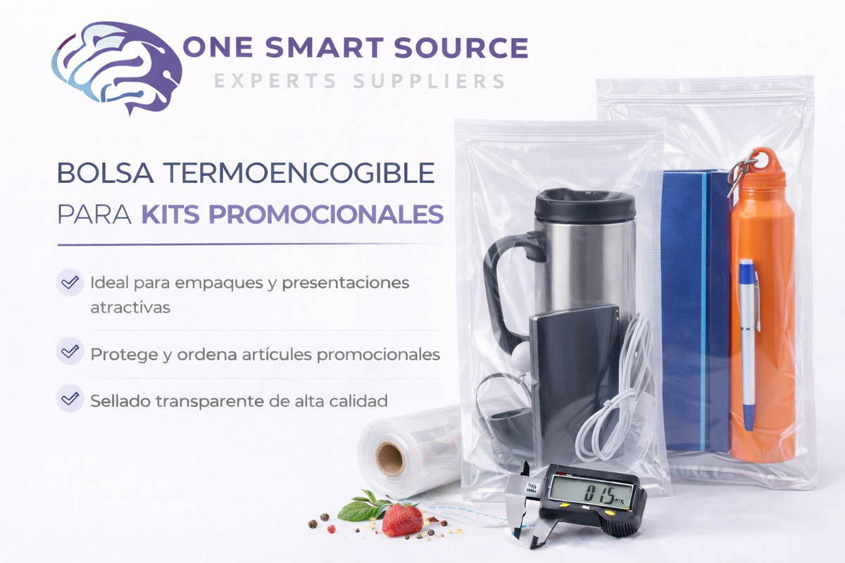 Bolsa termoencogible para kits promocionales
