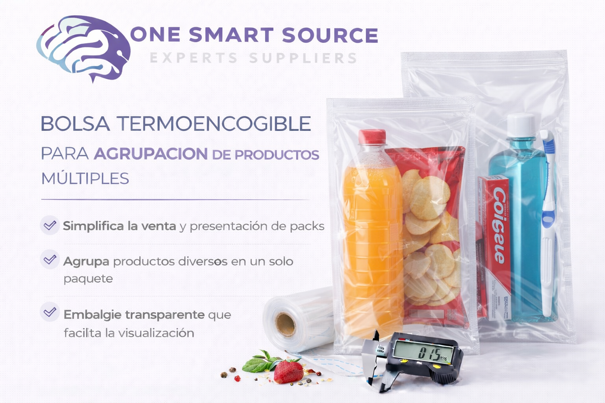 Bolsa termoencogible para agrupación de productos múltiples