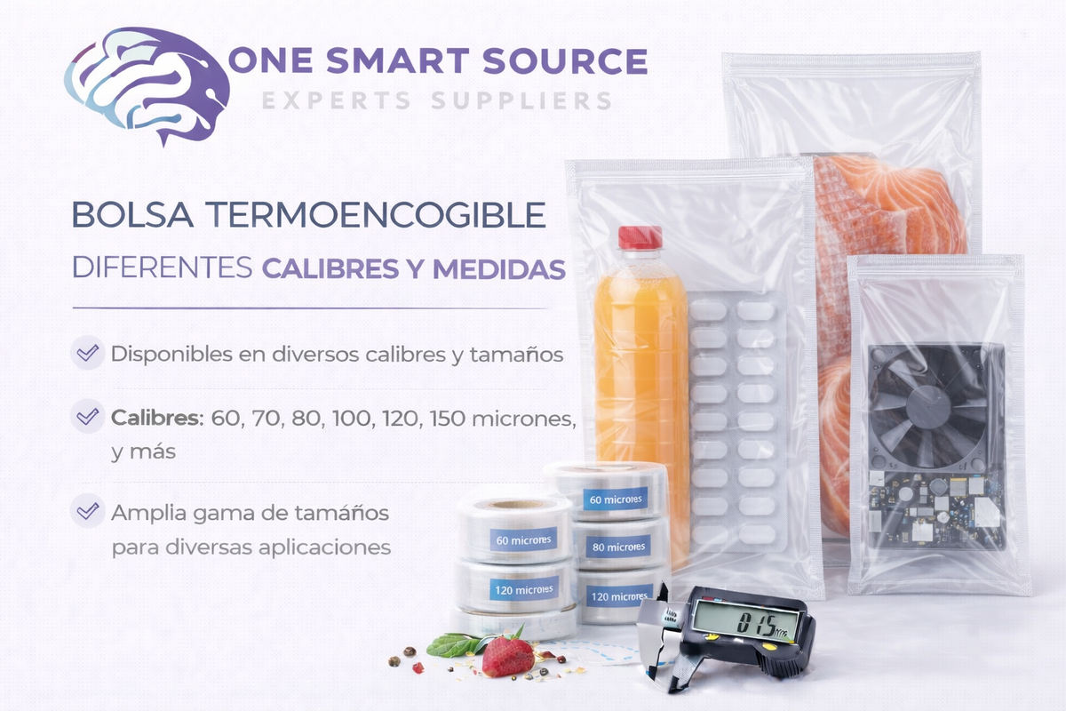 Bolsa termoencogible en diferentes calibres y medidas