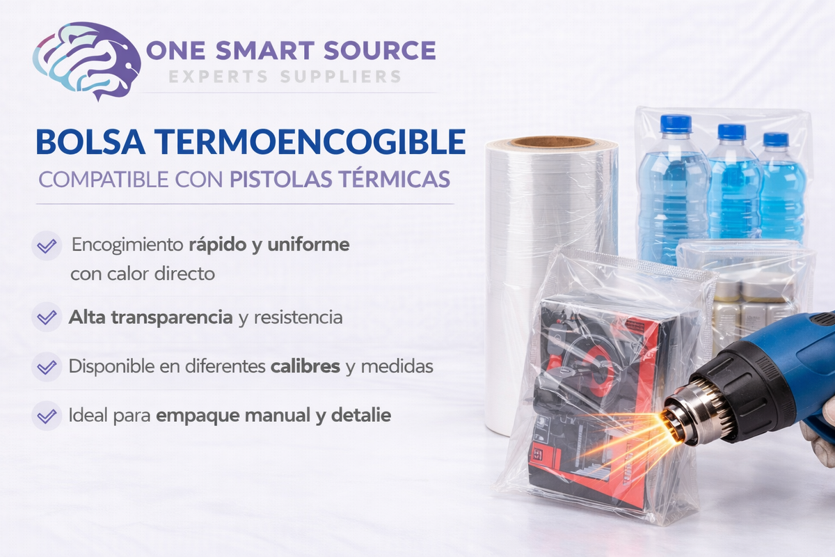 Bolsa termoencogible compatible con pistolas térmicas