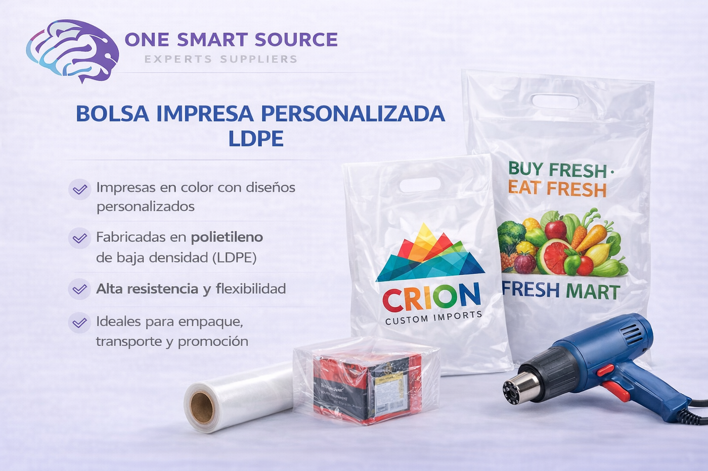 Bolsa impresa personalizada LDPE