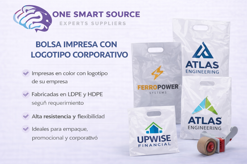 Bolsa impresa con logotipo corporativo