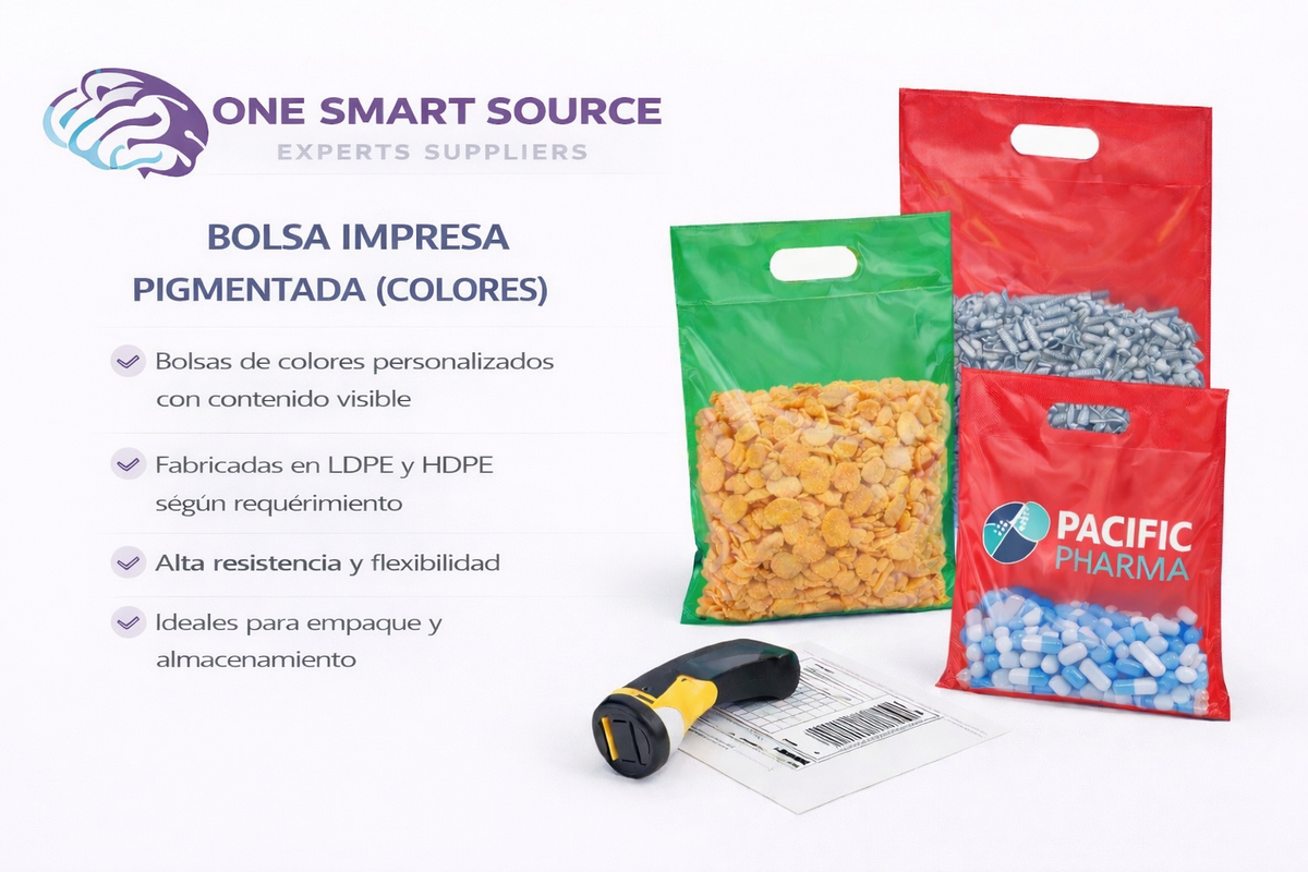 Bolsa impresa pigmentada (colores)