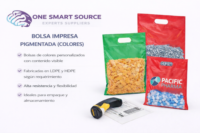 Bolsa impresa pigmentada (colores)