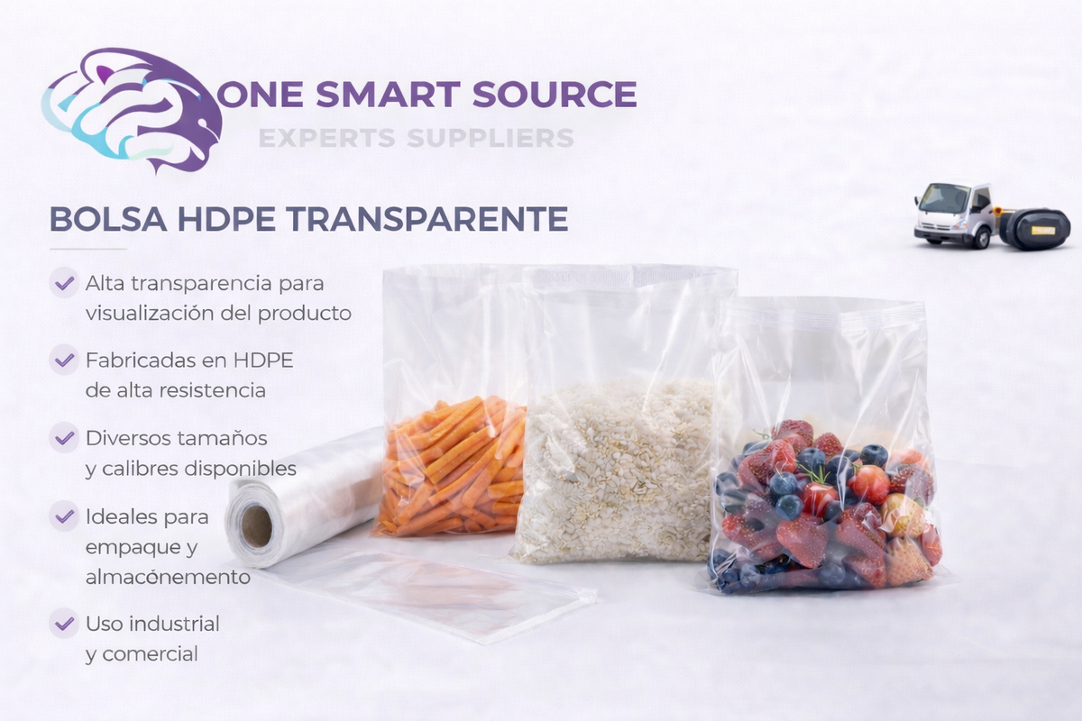 Bolsa HDPE transparente