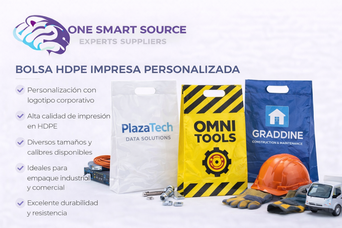 Bolsa HDPE impresa personalizada