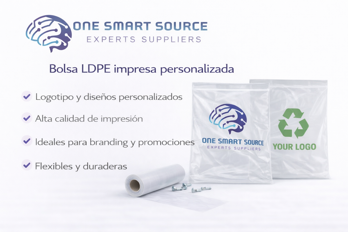 Bolsa LDPE impresa personalizada