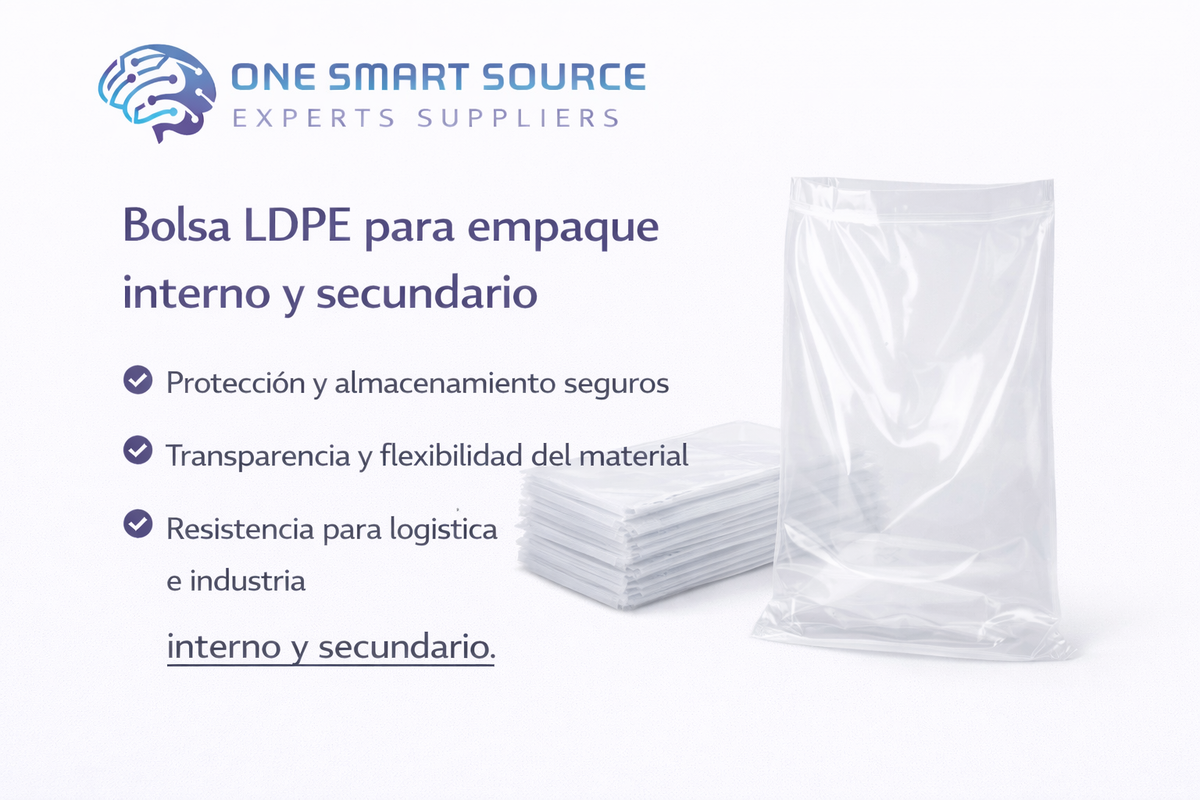 Bolsa LDPE para empaque interno y secundario
