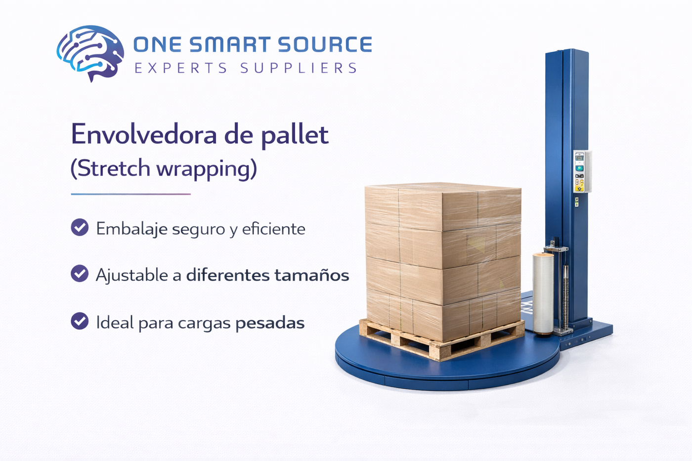 Envolvedora de pallet (stretch wrapping)