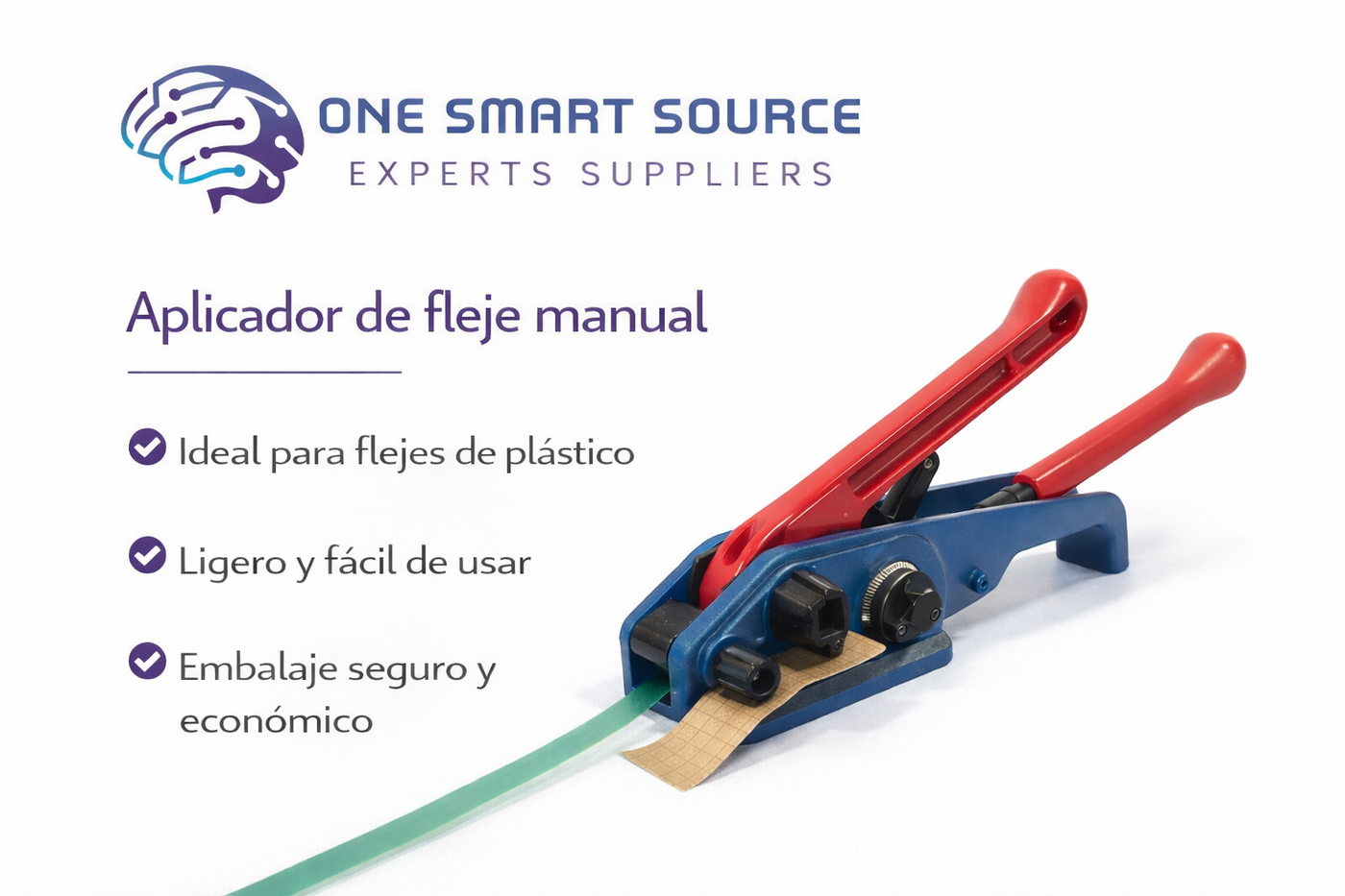 Aplicador de fleje manual