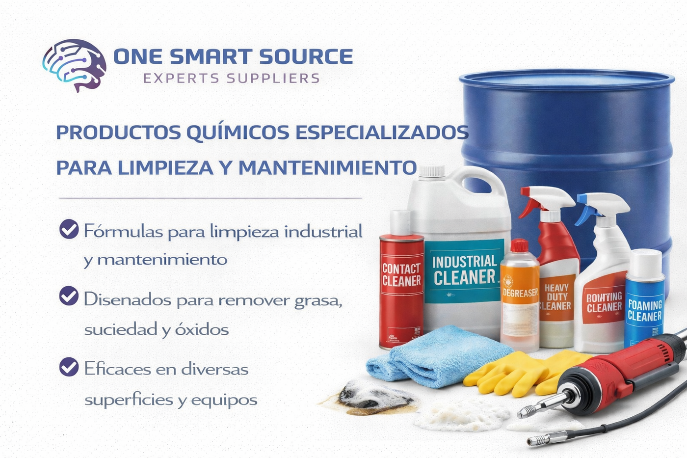 Productos químicos especializados para limpieza y mantenimiento