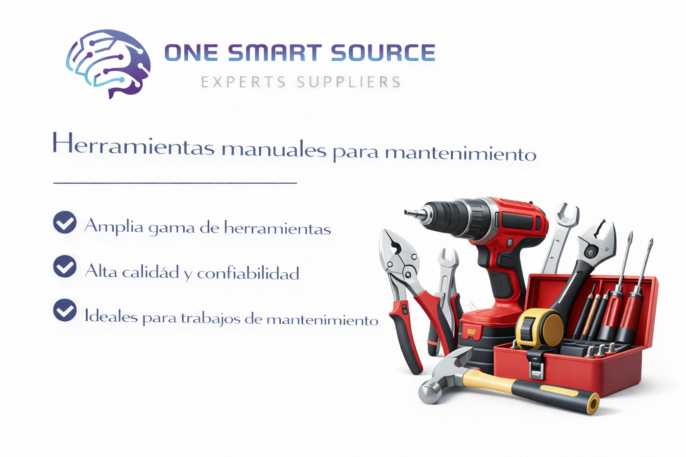 Herramientas manuales para mantenimiento