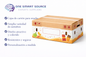 Caja de cartón para snacks