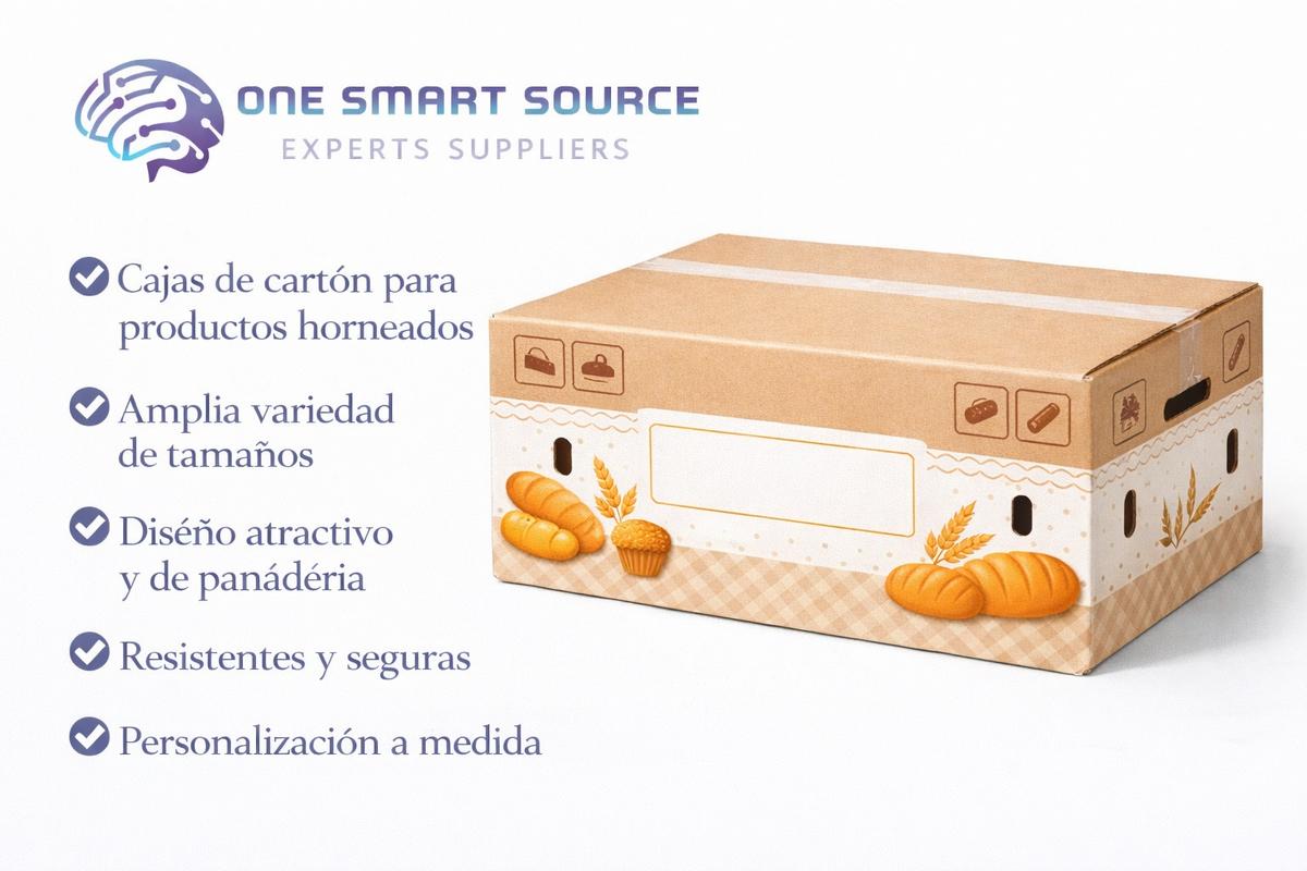 Caja de cartón para productos horneados