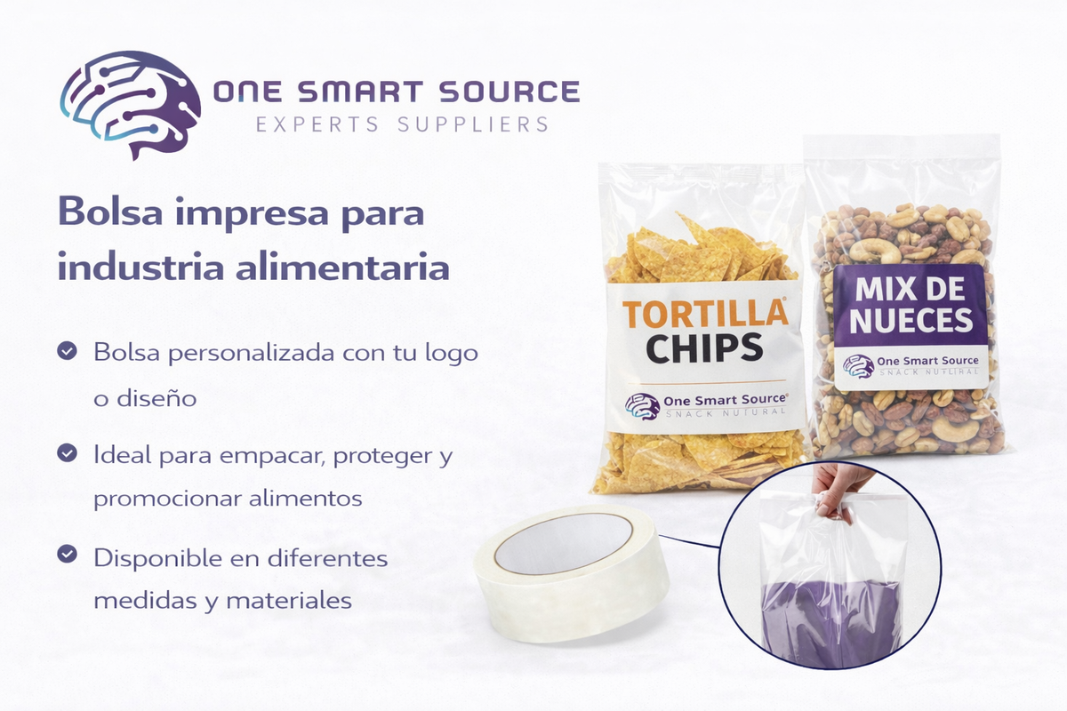 Bolsa impresa para industria alimentaria