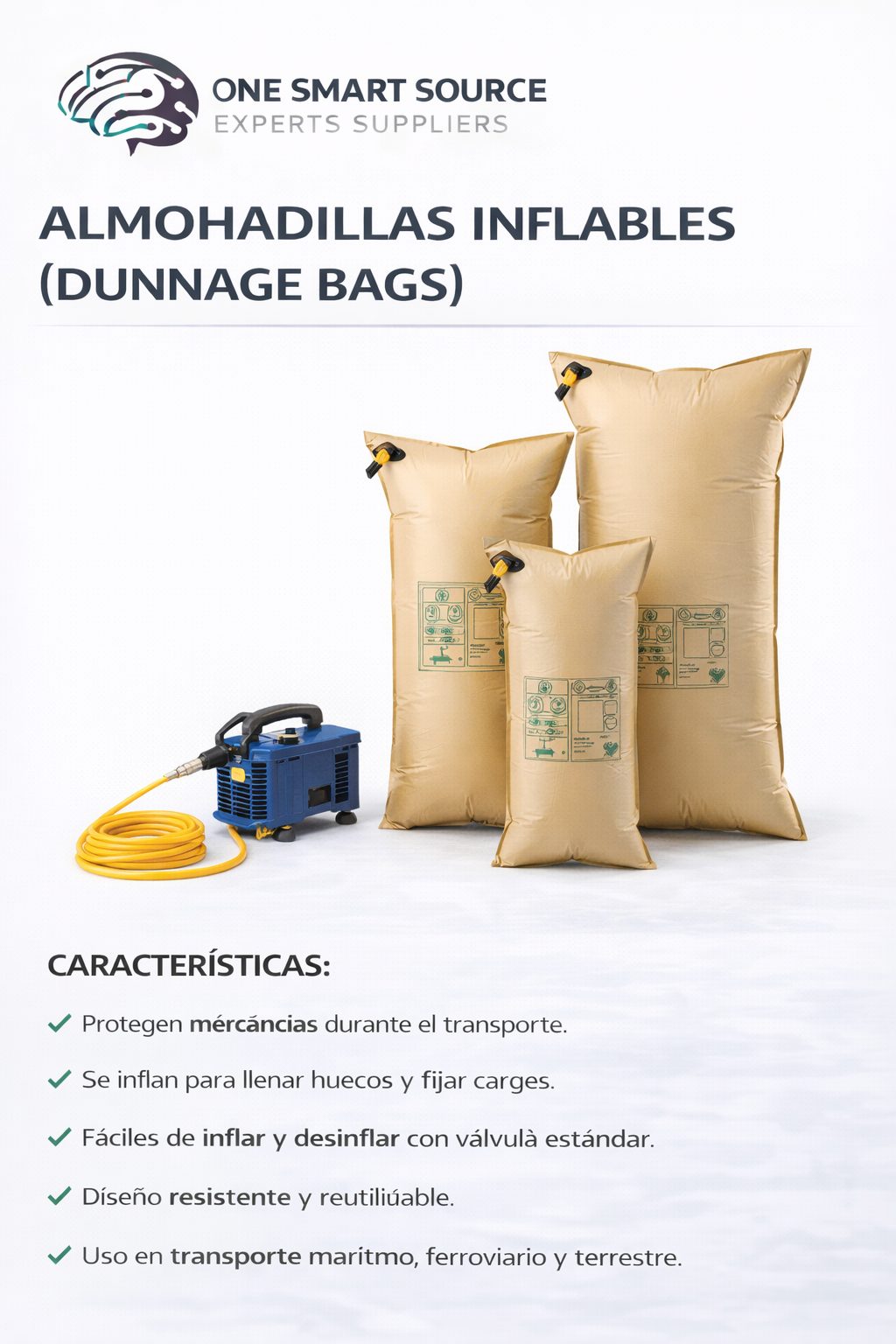 Almohadillas inflables (dunnage bags)