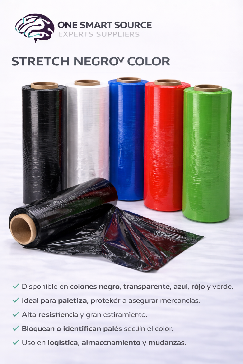Stretch negro / color