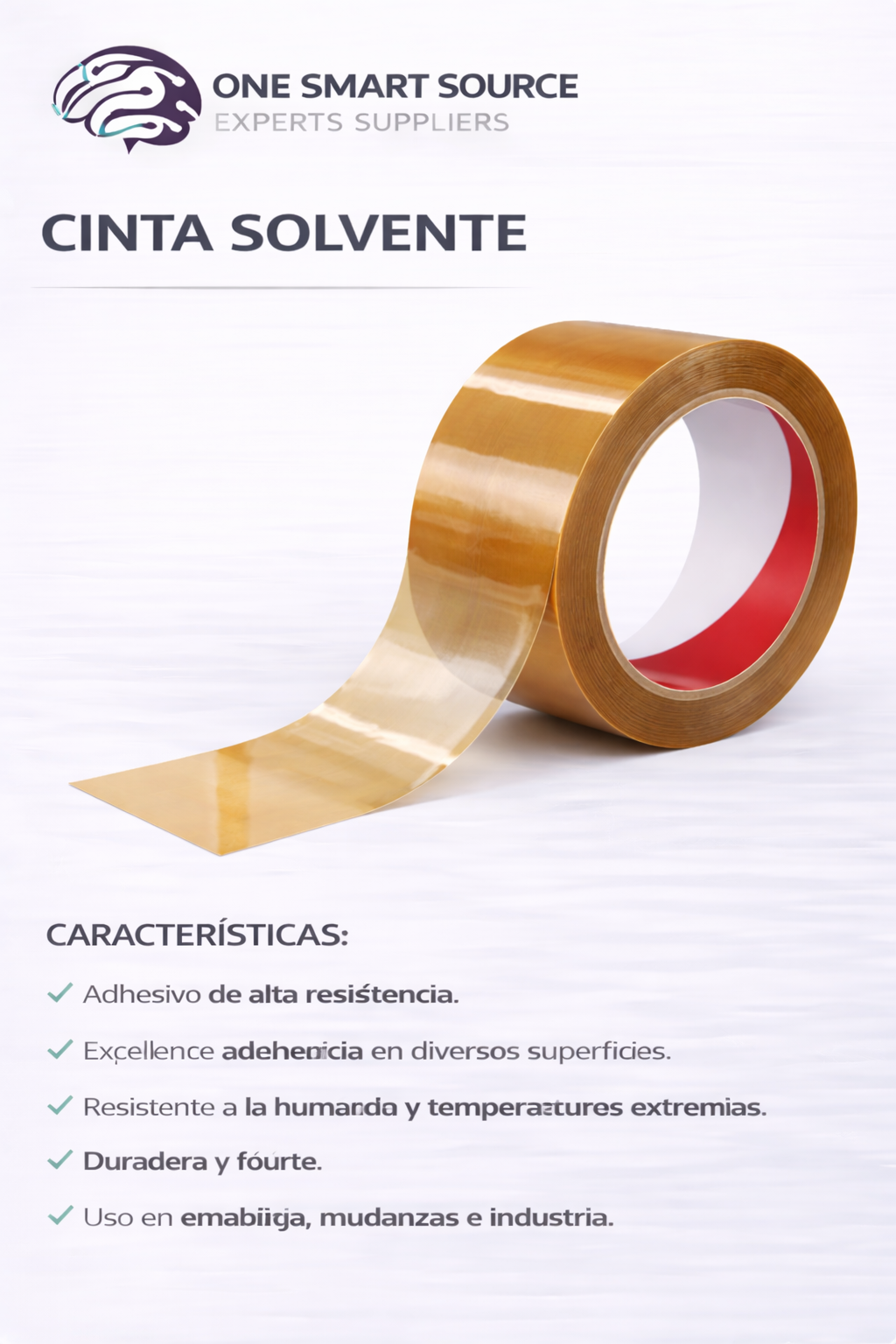 Cinta solvente