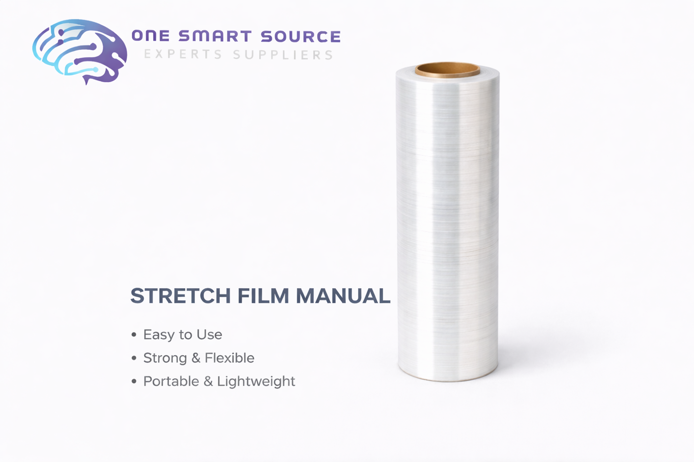 Stretch Film Manual (18" x 1500Ft Cal.80)