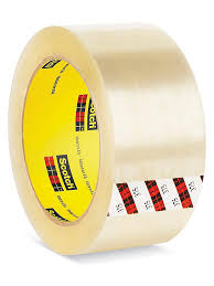 3M - Scotch Box Sealing Tape 375 Clear, 1500 mm x 55 m